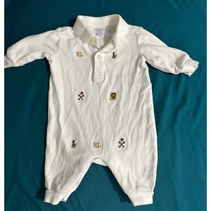 3 month Ralph Lauren onesie.